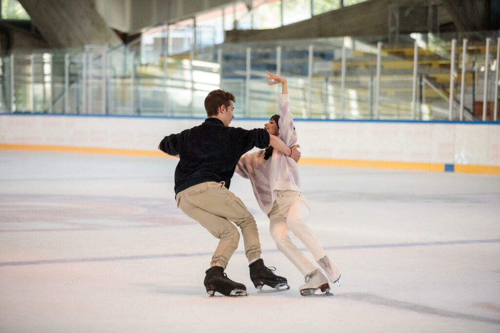 Patinoire de Villard de Lans romantique