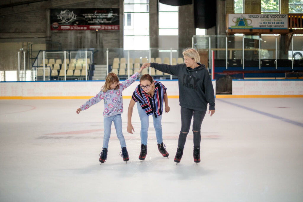 Patinoire de Villard de Lans en famille