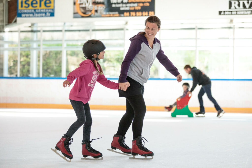 Patinoire de Villard de Lans en famille